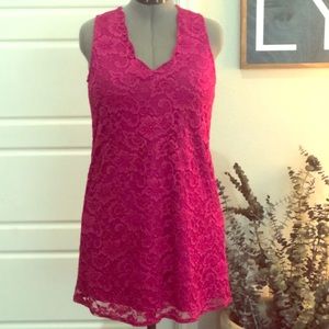 Beautiful fuschia lace dress